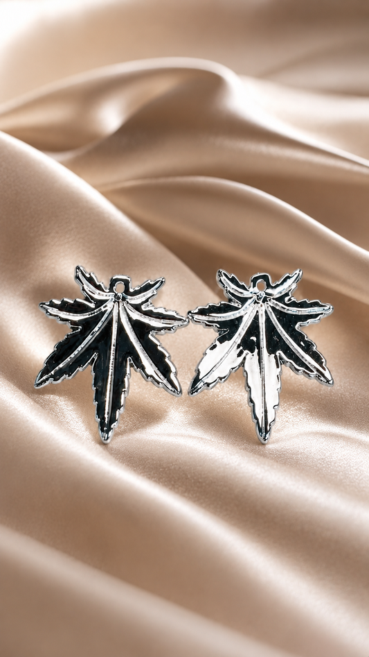 Maple Leaf Stud Earrings