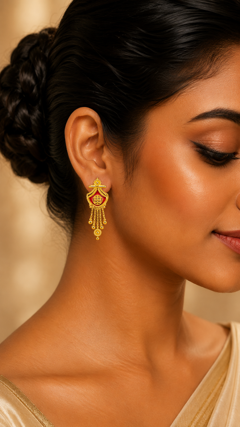 Divya Crimson Waterfall Drops
