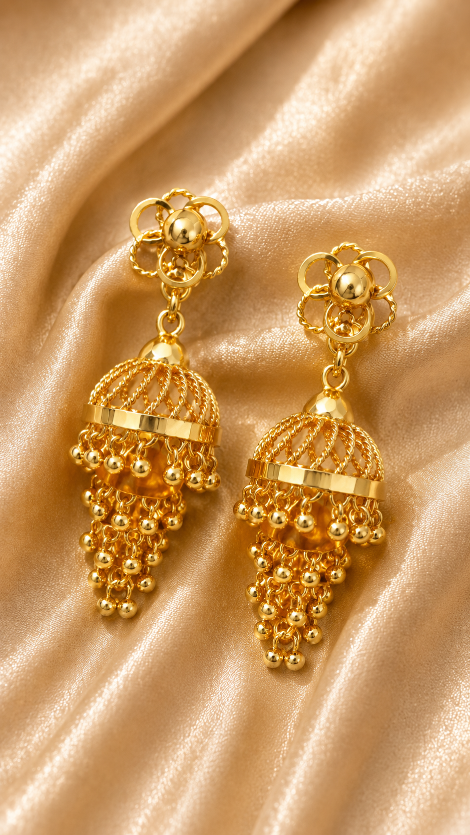 Swarna Cascade Rope Jhumkas