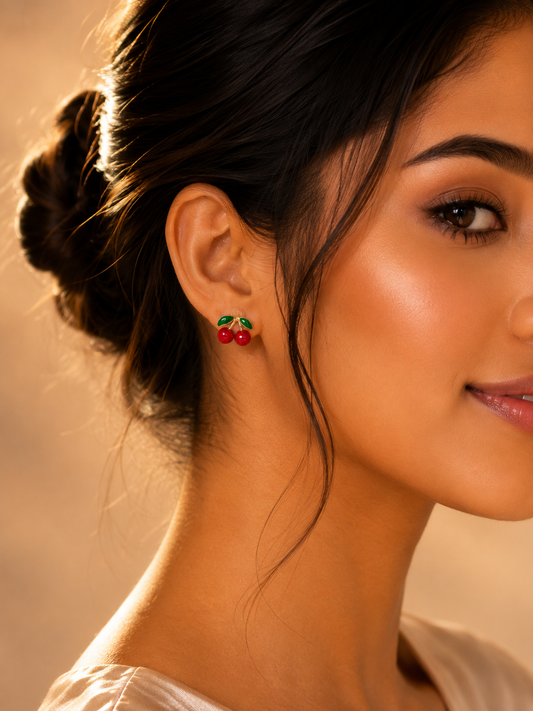 Cherry Stud Earrings