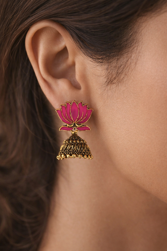 Padma Radiance Jhumka Earrings