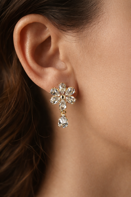 Celeste Bloom Crystal Earrings