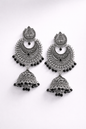 Antique Lakshmi Long Jhumkas