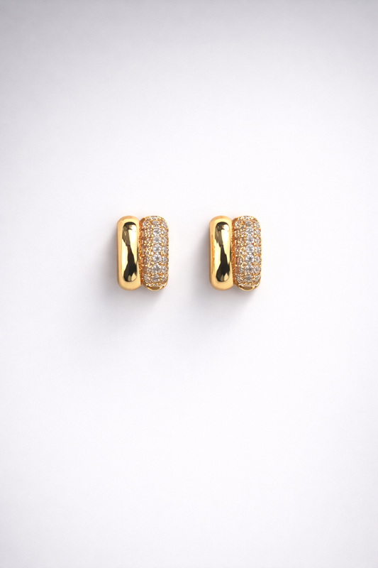 Dual Glow Huggie Hoops