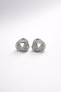 Infinity Knot Crystal Stud