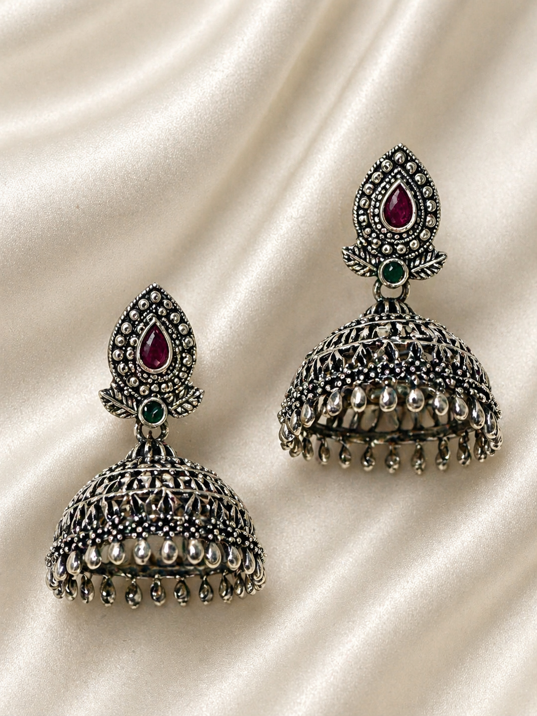 Raina Teardrop Jhumka Earrings