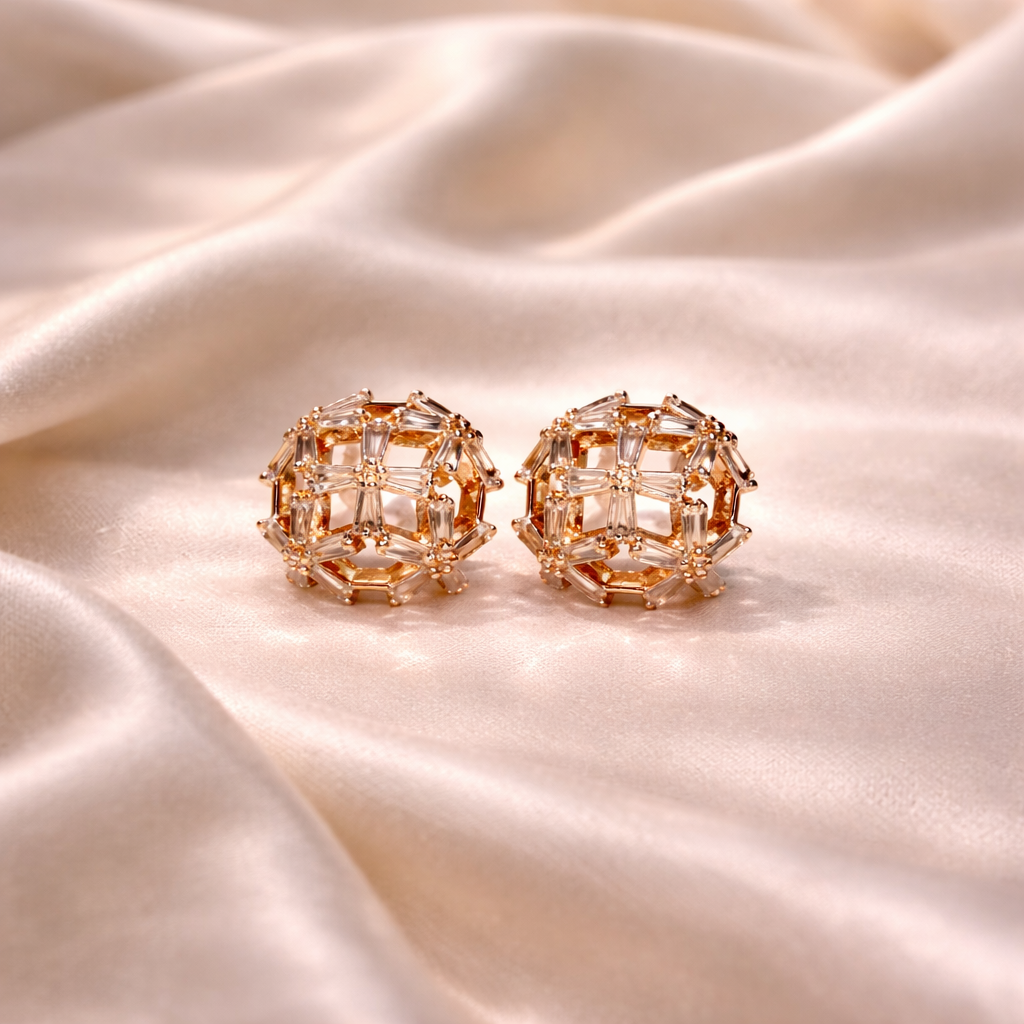 Crystal Dome Luxe Studs