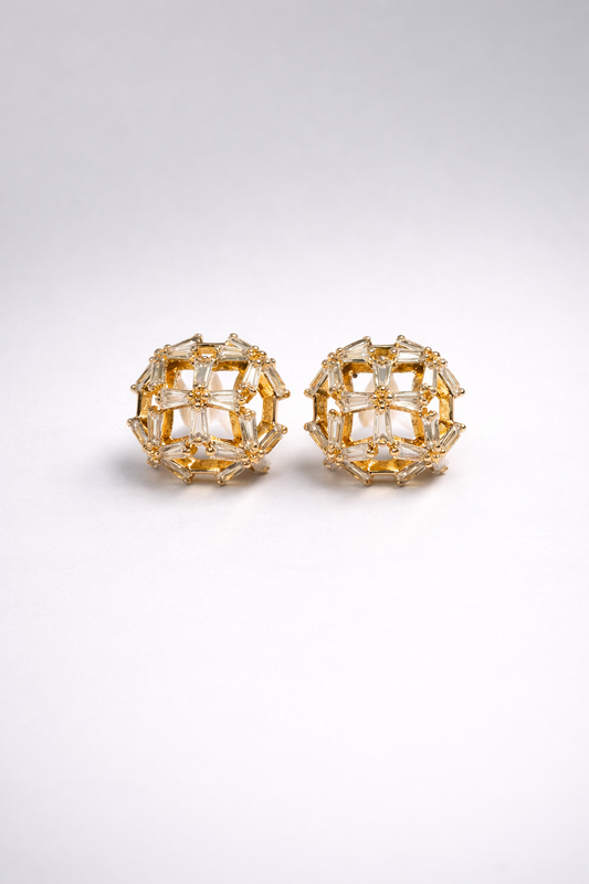 Crystal Dome Luxe Studs