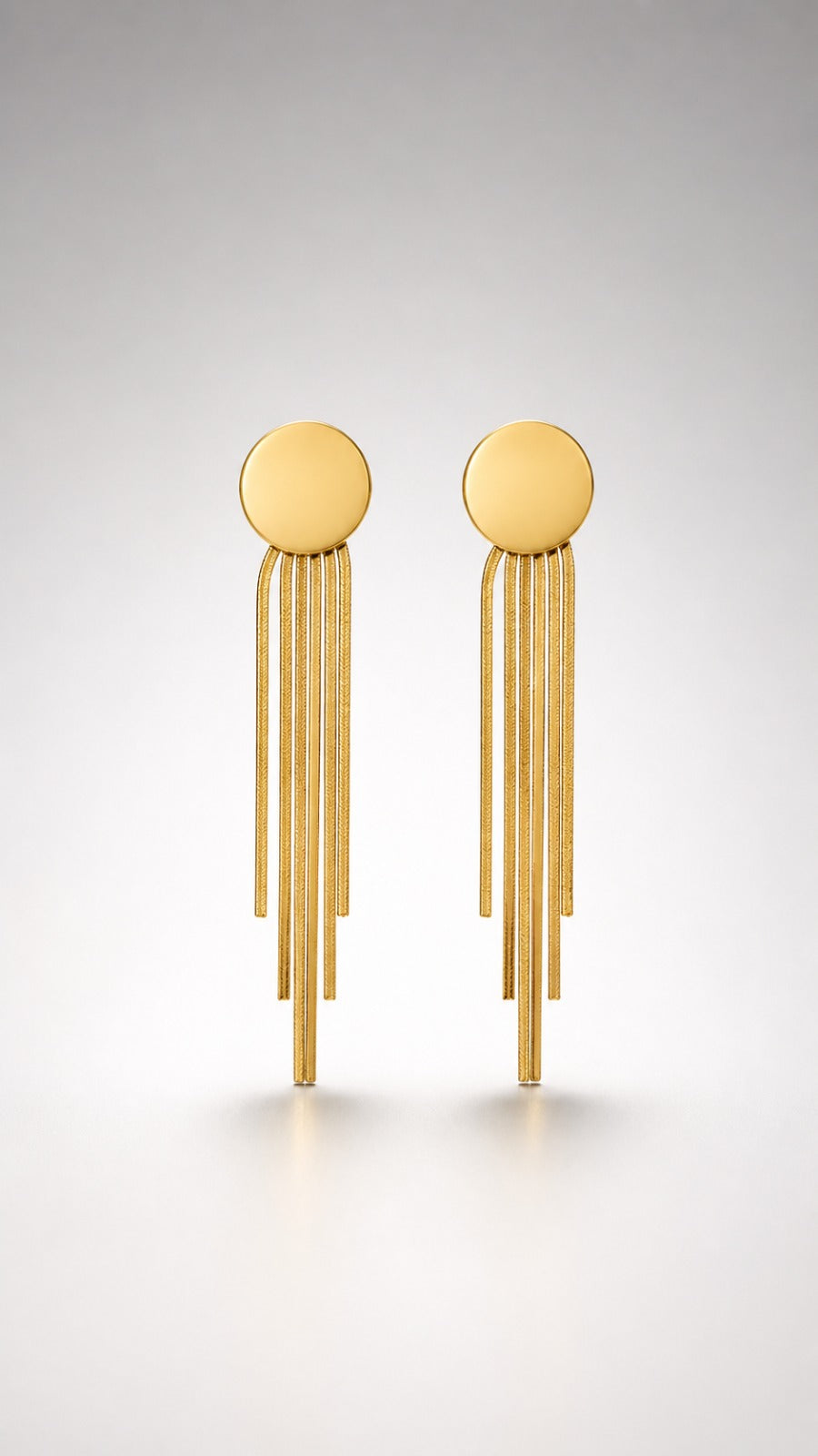 Golden Cascade Fringe Earrings