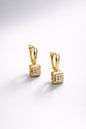 Luxe Cube Drop Gold Earrings