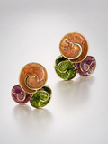 Celeste Swirl Statement Stud Earrings
