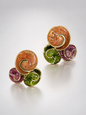 Celeste Swirl Statement Stud Earrings