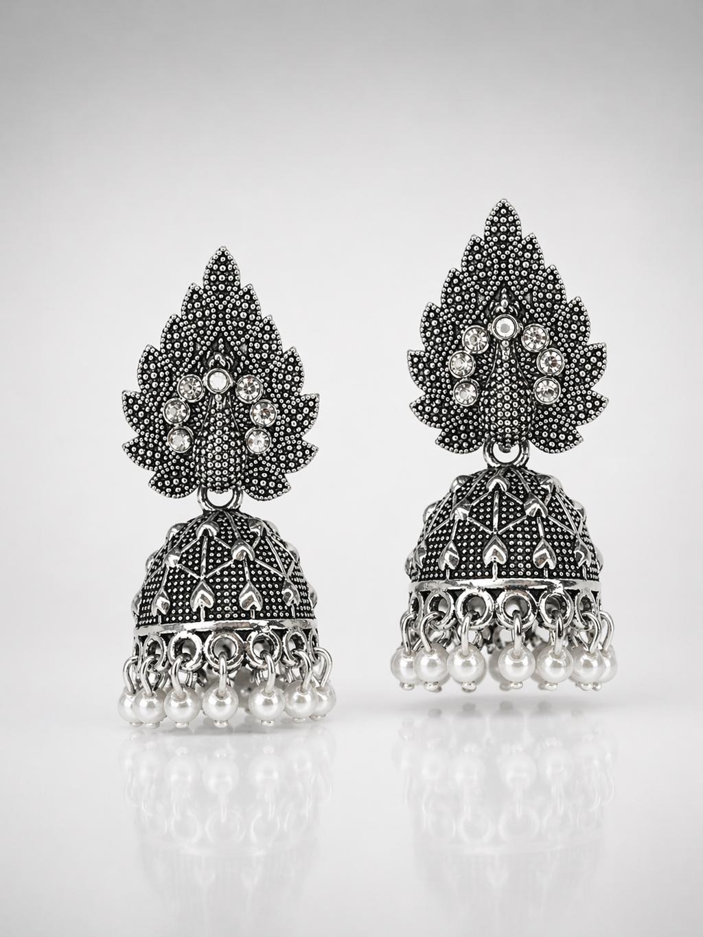 Noor Pearl Dome Jhumka Earrings