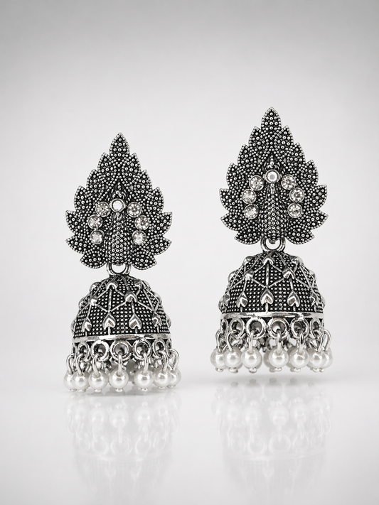 Noor Pearl Dome Jhumka Earrings