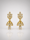 Classic Floral Jhumka Drop Earrings