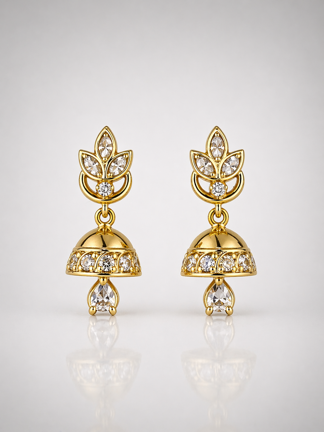 Classic Floral Jhumka Drop Earrings