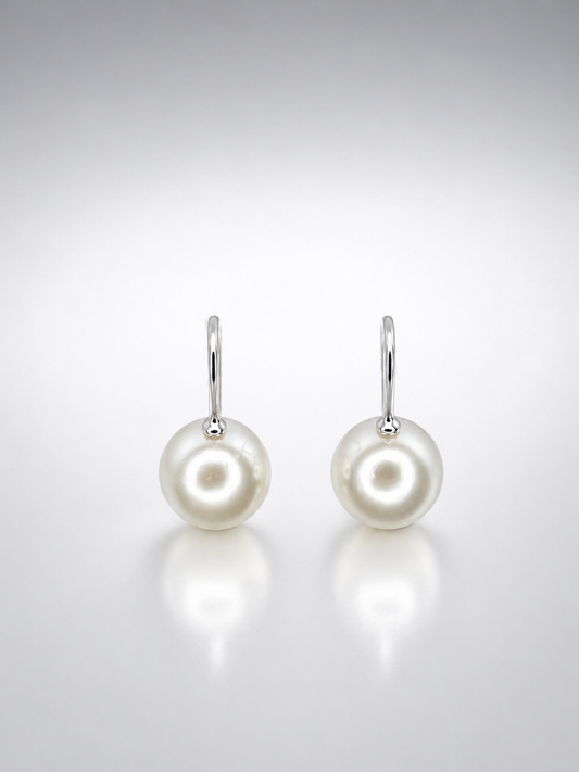 Classic Pearl Drop Stud Earrings
