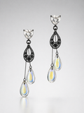 Aurora Crystal Teardrop Earrings