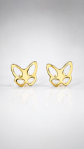 Butterfly Outline Stud Earrings