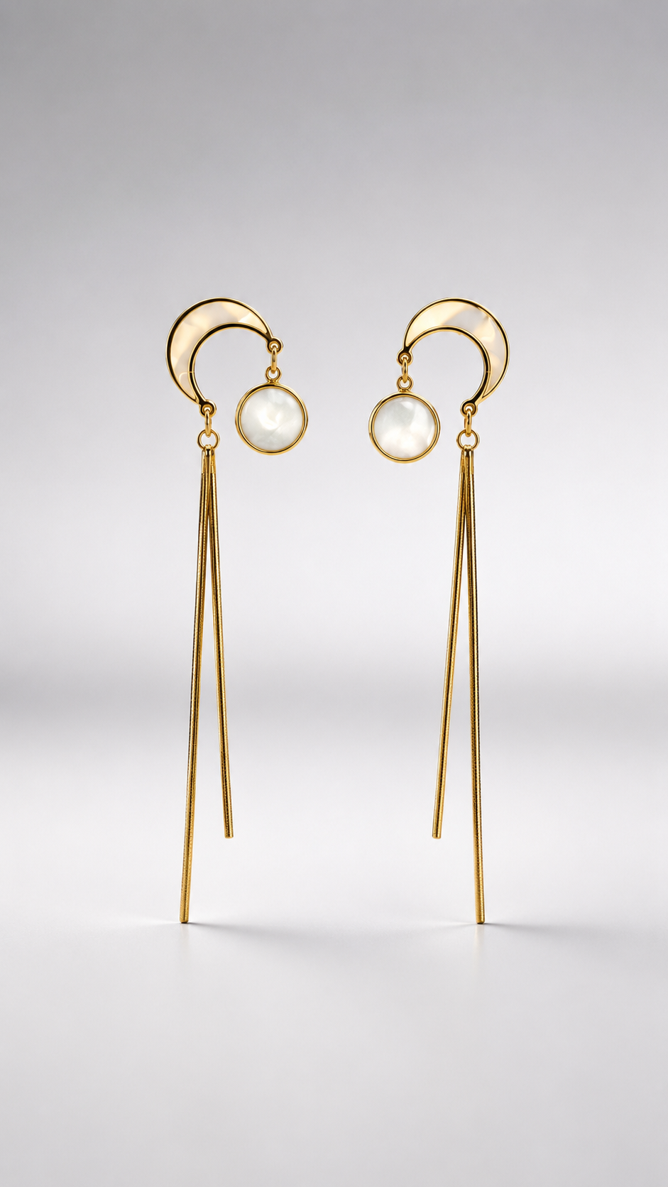 Luna Pearl Tassel Drop Earrings