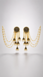 Pearl Jhumka Saree Chain