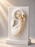 Golden Blossom Pearl Ear Cuff