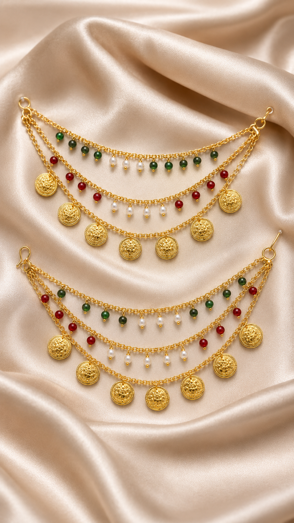 Heritage Coin Layered Saree Chain