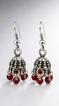 Ruby Gleam Mini Jhumka Earrings