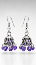 Violet Whisper Mini Jhumka Earrings