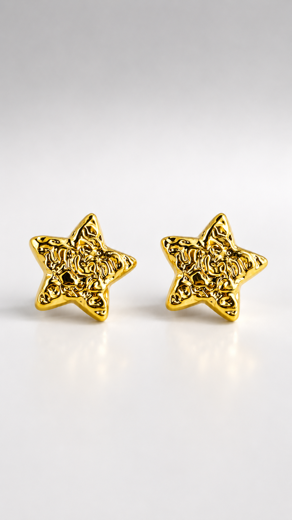 Celestial Molten Star Stud Earrings