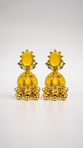 Sunlit Opal Jhumka Earrings
