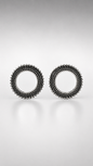 Vintage Halo Circle Stud Earrings