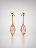 Blush Marquise Helix Stud
