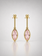 Blush Marquise Helix Stud