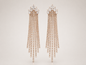 Regal Crystal Fringe Drop Earrings