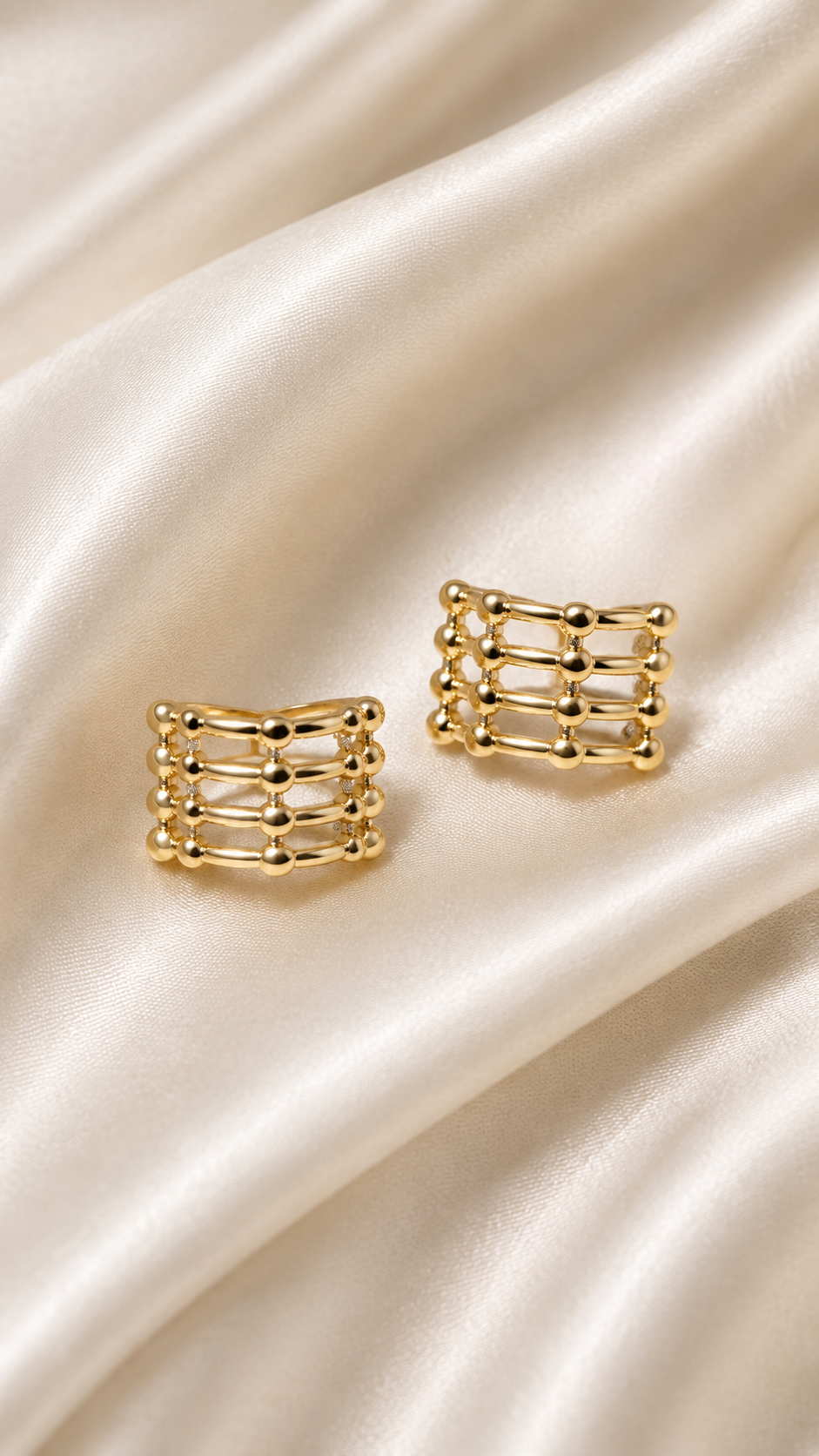 Golden Minimal Duo Ear Cuff