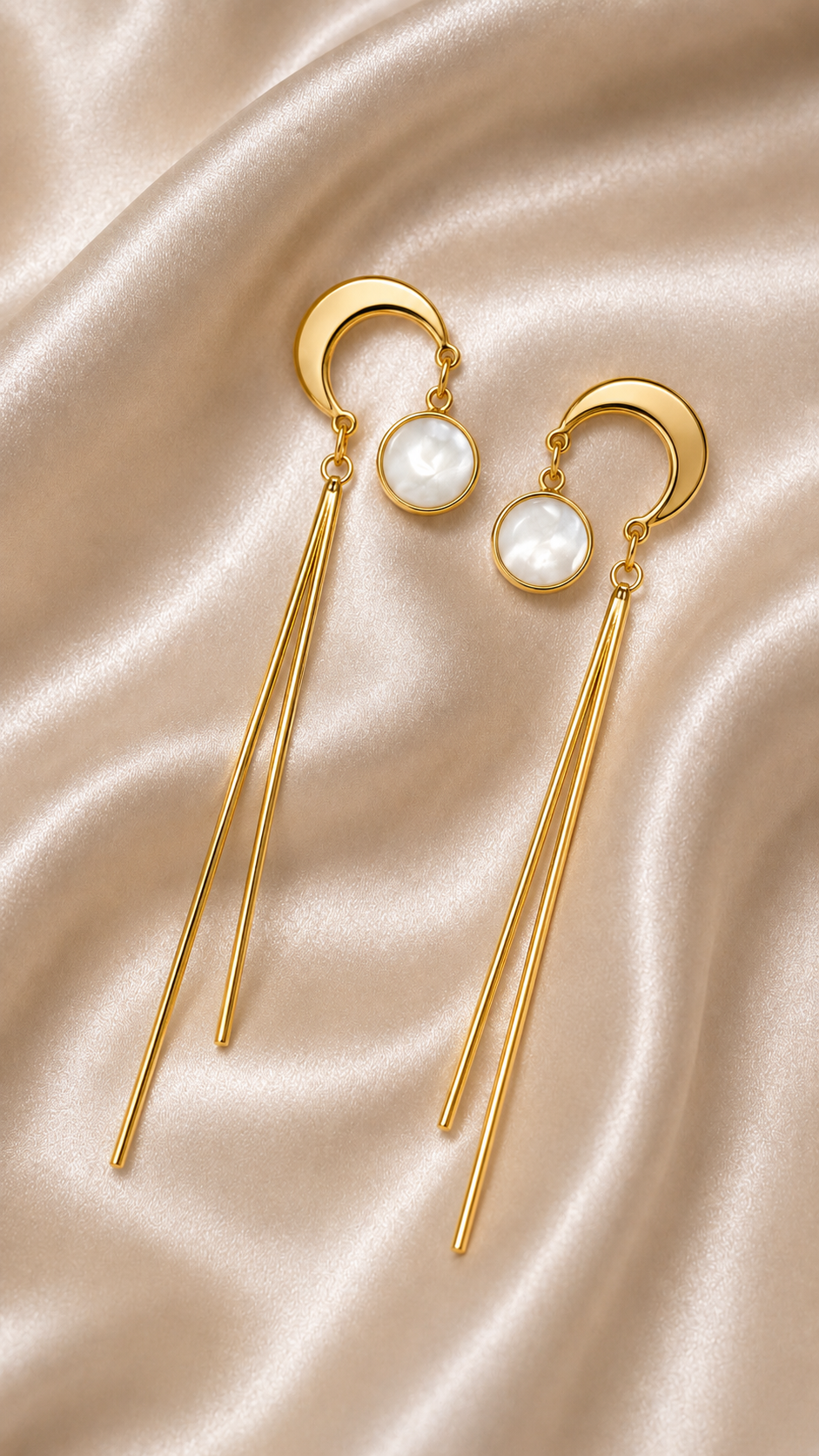 Luna Pearl Tassel Drop Earrings
