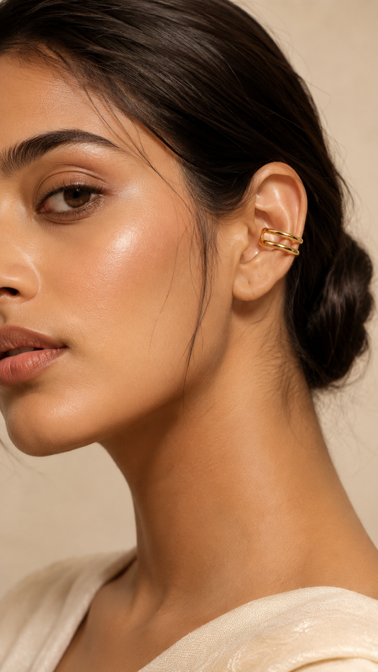 Golden Duo Band Ear Cuff