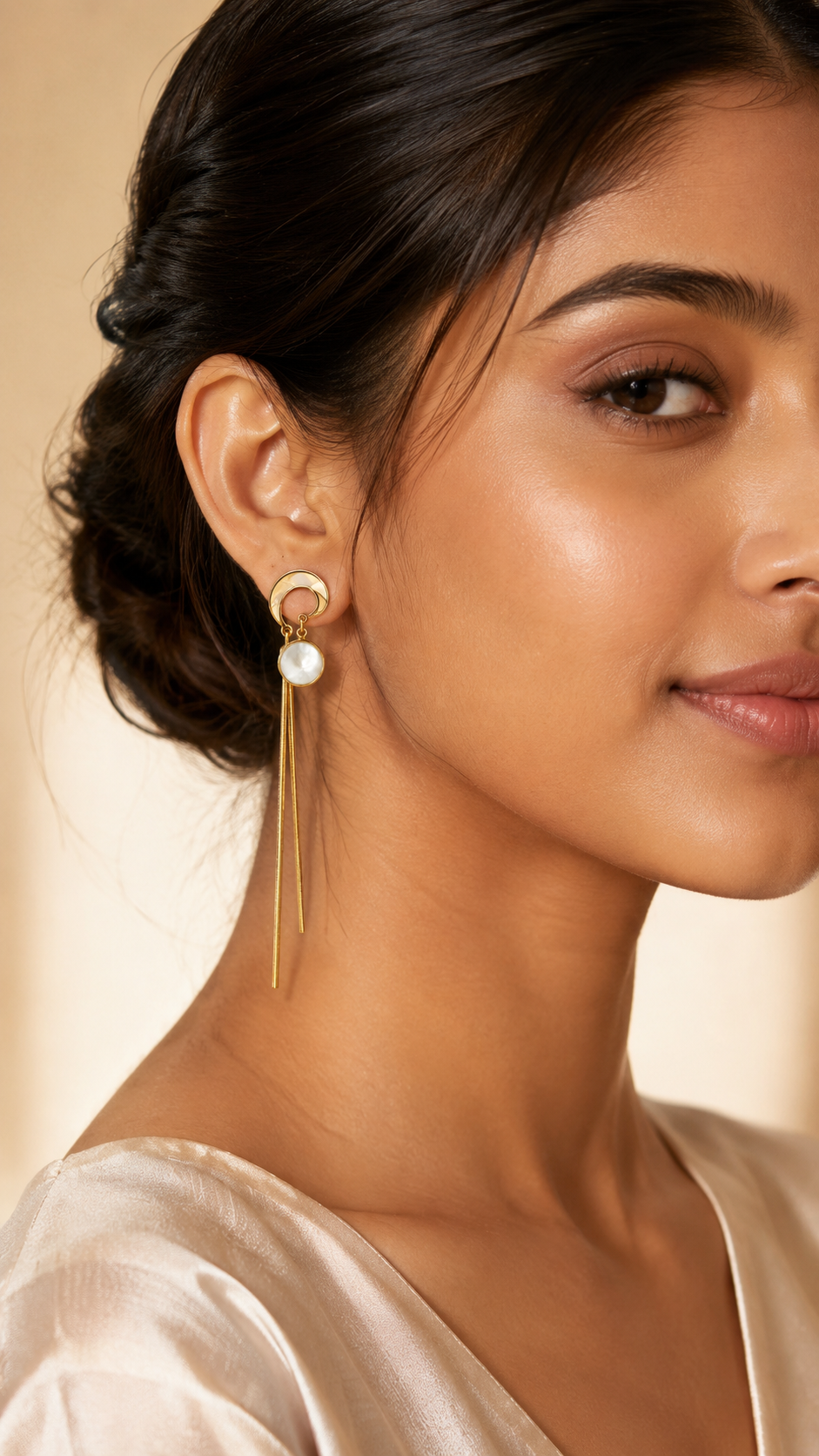 Luna Pearl Tassel Drop Earrings