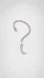 Silver Serpent Wrap Ear Cuff