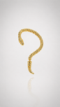 Golden Serpent Wrap Ear Cuff