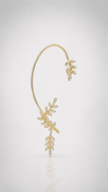 Golden Vine Crystal Ear Cuff