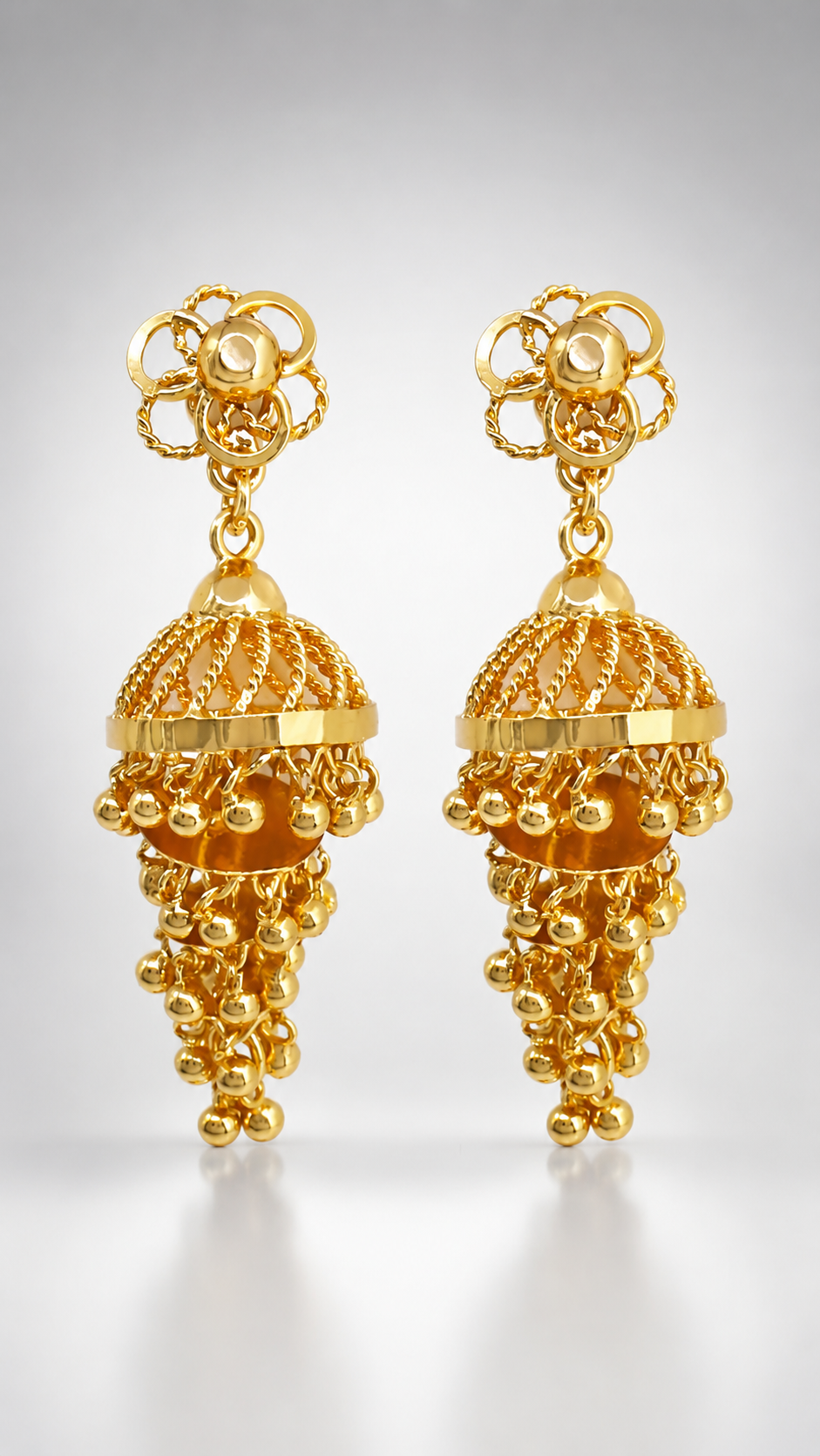 Swarna Cascade Rope Jhumkas
