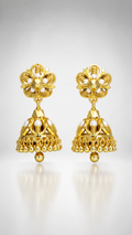 Mukta Pearl Filigree Jhumkas