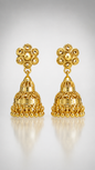 Diya Filigree Floral Jhumkas