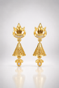 Malati Blossom Conical Jhumkas