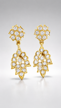 Pallavi Crystal Leaf Dangles