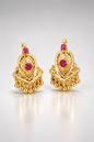 Meera Lattice Ruby Drops