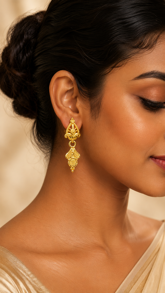 Ananya Filigree Spade Drops