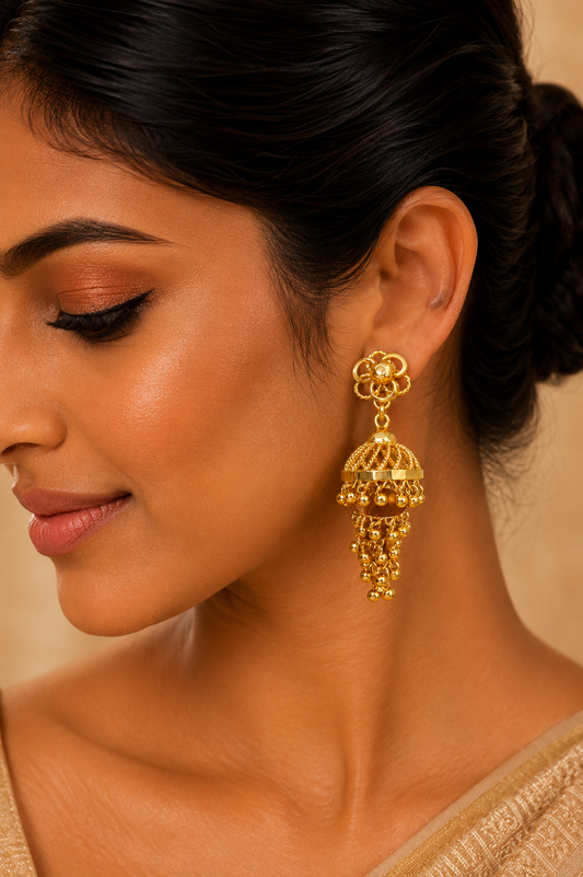 Swarna Cascade Rope Jhumkas